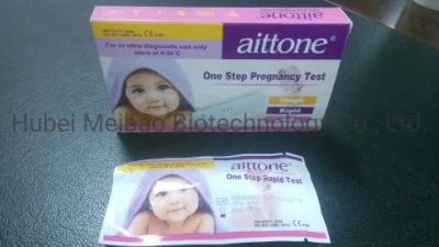 Kit de test rapide de haute précision, bandelette de test de grossesse urinaire précoce